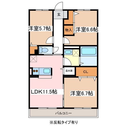 ヴィヴィッド桐の物件間取画像